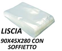 BUSTE PER SOTTOVUOTO SOFFIETTO 90X45X280  105 MY CF. 50