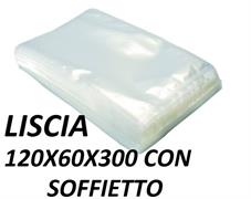 BUSTE PER SOTTOVUOTO SOFFIETTO 120X60X300 105 MY CF 50