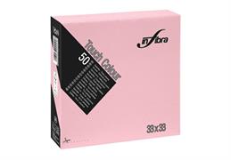 TOVAGLIOLI 33X33 2V 50 PZ ROSA INFIBRA       I-0301