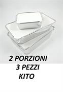 CONTENIT. ALLUM. C/COPERCHIO 2 PORZ. DA 3PZ KITO R1L/P3