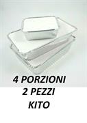 CONTENIT. ALLUM. C/COPERCHIO 4 PORZ. DA 2PZ KITO R29L/P2