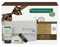 CONF. REGALO NATURAVERDE BIO BAVA DI LUMACA CREMA VISO+CREMA MANI+POCHET