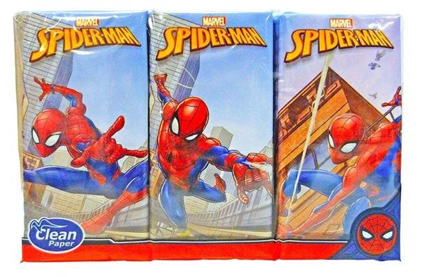 FAZZOLETTI SPIDER MAN 4V CF6X9 CLEANPAPER    C0756