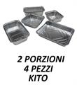 CONTENIT. ALLUM. S/COPERCHIO 2 PORZ. DA 4PZ KITO R1G/P4