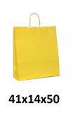 BORSA DI CARTA MAN/CORD. 41X14X50 SELCIATO GIALLO