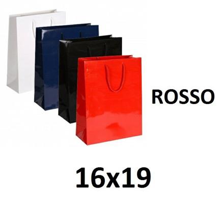 BORSA DI CARTA 16X8X19 LUXURY LINE CF10 ROSSO 38 STAR 207