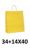 BORSA DI CARTA 34+14X40 SMART LINE GIALLO   71