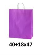 BORSA DI CARTA 40+18X47 SMART LIME VIOLA    34