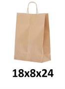 BORSA DI CARTA 18X8X24 SMART LINE KRAFT W/AVANA 053/7001 10372