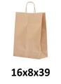 BORSA DI CARTA 16X8X39 SMART KRAFT AVANA SEALING CF.25  STAR 053/3813 10