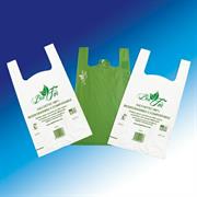 BUSTE SHOPPERS MEDIE 27+14X50 PZ500 GR7 BIANCHE BIOCOMPOSTABILE PLASTI