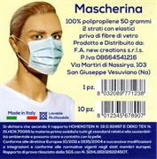 MASCHERINA IN TNT DOPPIO VELO 10 PZ NWG