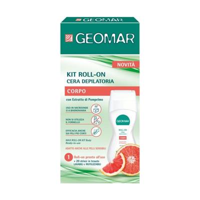 CERA DEPILATORIA CORPO GEOMAR 100 ML KIT ROLL-ON + 20 STRISCE  121901