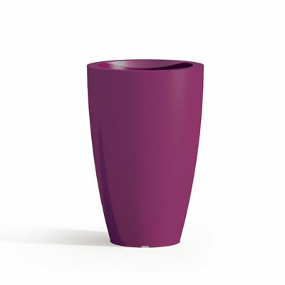 VASO PRISMA TONDO VIOLA TEKCNOPLAST  33 CM H50 V0412