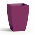 VASO PRISMA QUADRO VIOLA TEKCNOPLAST  33X33 CM H50 V0351