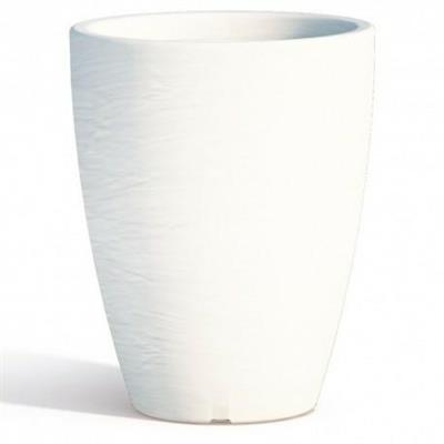 VASO ADONE TONDO BIANCO TEKCNOPLAST  30 CM H38 V0429