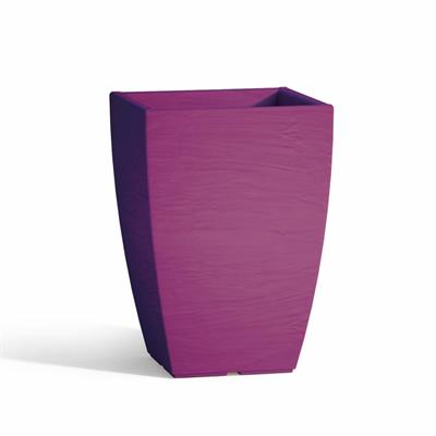 VASO ADONE QUADRO VIOLA TEKCNOPLAST    27X27 CM H40 V1280