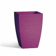 VASO ADONE QUADRO VIOLA TEKCNOPLAST    27X27 CM H40 V1280