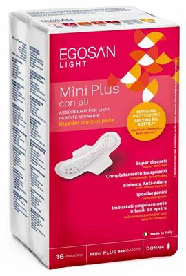 ASSORBENTI EGOSAN PERDITE URINARIE LIGHT LADY MINI C/ALI  XSL20BD