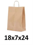 BORSA DI CARTA 18X7X24 SMART LINE KRAFT CF25 W/CREMA 6308 STAR 10372