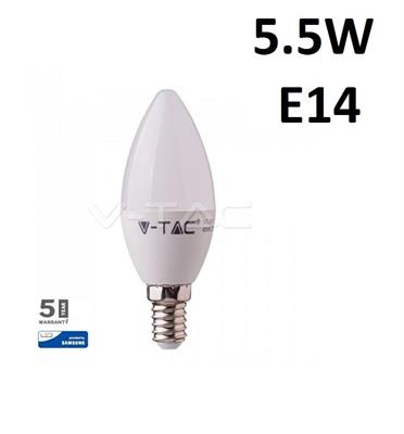 LAMPADINA V-TAC LED OLIVA 5.5W E14     VT-1855