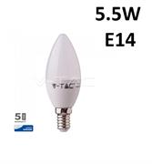 LAMPADINA V-TAC LED OLIVA 5.5W E14     VT-1855