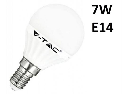 LAMPADINA V-TAC LED SFERA 7W E14     VT-270