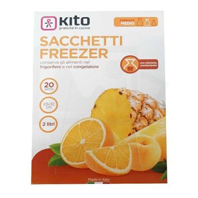 BUSTE FREEZER KITO 23X32 FORMATO MEDIO 20 PZ   FRE20