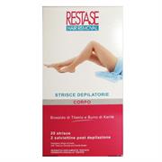 STRISCE DEPILATORIE RESTASE CORPO KARITE' 20 PZ + 2 SALVIETTE