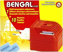 INSETTICIDA BENGAL ELETTROEMANATORE + 10 PIASTRINE ANTIZANZARA  00861