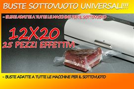 BUSTE PER SOTTOVUOTO 120X200 GOFFRATA CF 25 ORVED