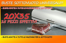 BUSTE PER SOTTOVUOTO 200X350 GOFFRATA CF 25 ORVED