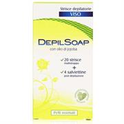 STRISCE DEPILATORIE VISO PELLI NORMALE 20STR DEPILSOAP JOJOBA 181003