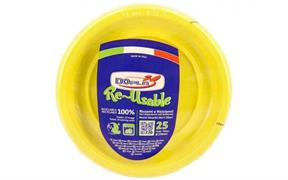 PIATTO DESSERT & FRUTTA 170 25PZ GIALLO DOPLA 11754