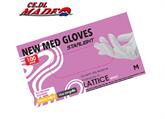 GUANTI LATTICE 100pz (M) NEW MED STARLIGHT SENZA TALCO