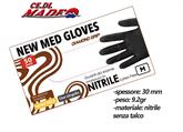 GUANTI NITRILE 50pz (L) NERI NEW MED DIAMOND GRIP BLACK S/POL