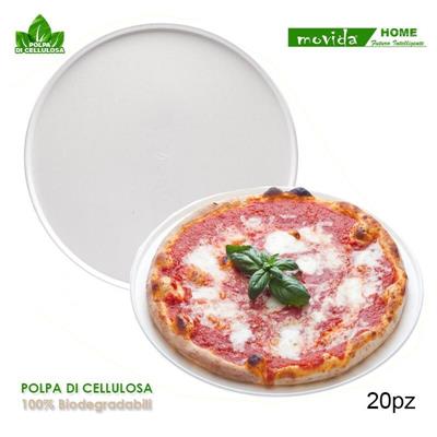 PIATTO PIZZA 33 BIO VEGETALE 20pz MOVIDA 64356