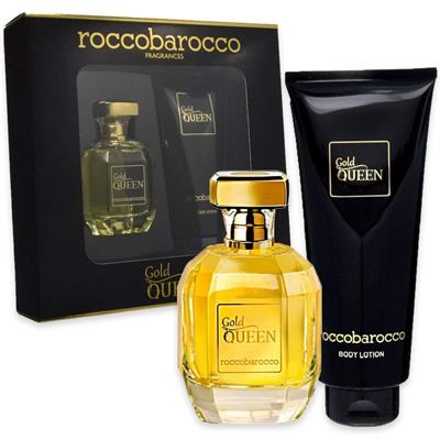 CONF. REGALO ROCCOBAROCCO GOLD QUEEN EDP 100ml+BODY LOTION 200ml