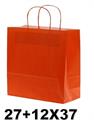 BORSA DI CARTA 27+12X37 M/RITORTA 32gr ARANCIO SA.BI.