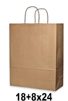 BORSA DI CARTA 18+8X24 M/RITORTA 20gr SA.BI. SEAL AVANA