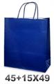 BORSA DI CARTA SA.BI. 45+15X49 MANICO RITORTA 66gr BLU ELETTRICO