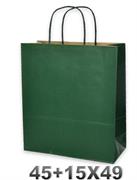 BORSA DI CARTA 45+15X49 M/RITORTA 61gr SA.BI. VERDE