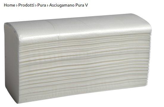 ASCIUGAMANO PIEGATI A V 2V 15X210pz 08.1042 NOVACARTA