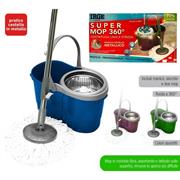 SECCHIO SUPER MOP 360 CON CESTO METALLICO IRGE