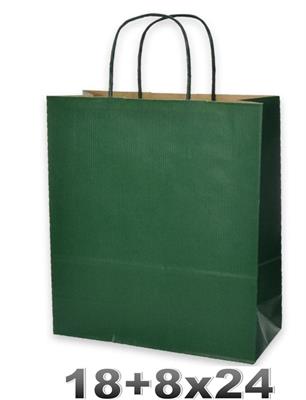 BORSA DI CARTA 27+12X37 M/RITORTA 32gr SA.S.AV. VERDE