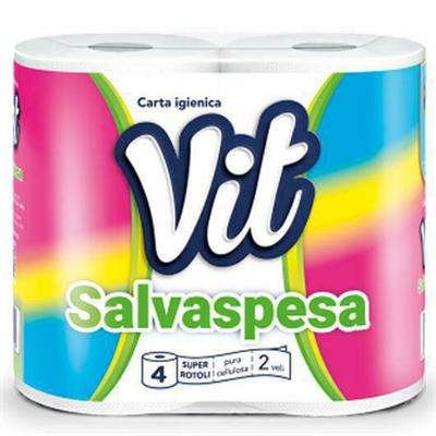 CARTA IGIENICA 4 RT 2 VELI VIT SALVASPESA IC029C