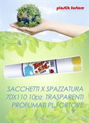 SACCHETTI X SPAZZATURA 70X110 TRASPARENTI 10pz FORTORE