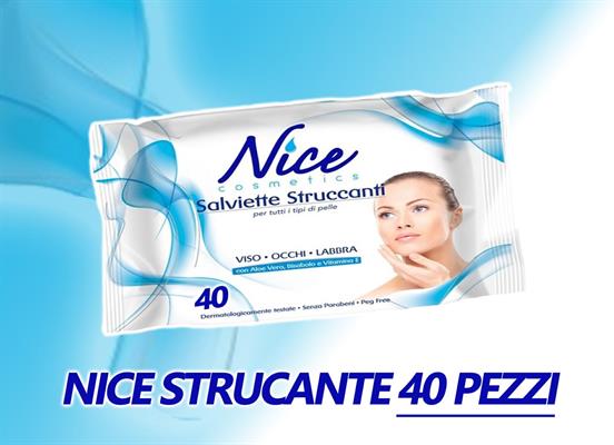 SALVIETTE STRUCCANTE 40pz NICE 090223