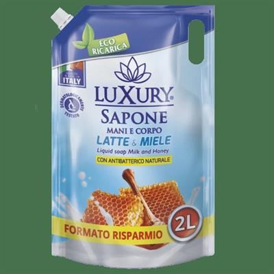 SAPONE MANI E CORPO LUXURY LATTE E MIELE ECOR. 2000ml SAP105