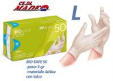 GUANTI LATTICE CP 100pz (L) BIOSAFE PP type50 RAYS